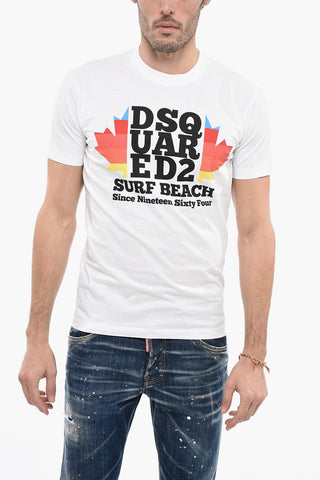 T-Shirt Girocollo SURF BEACH in Cotone