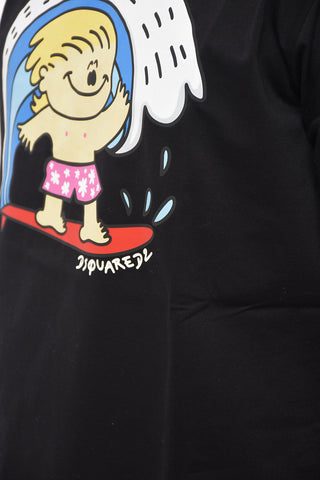 Crew Neck SURFING Cotton T-Shirt