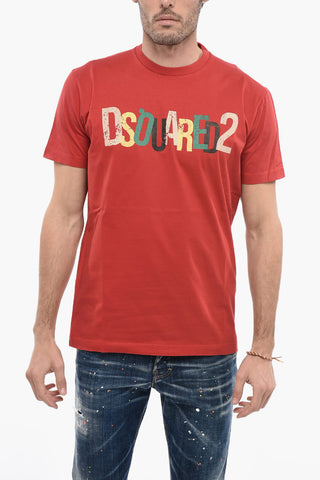 T-Shirt Girocollo Cool Fit con Logo Stampato