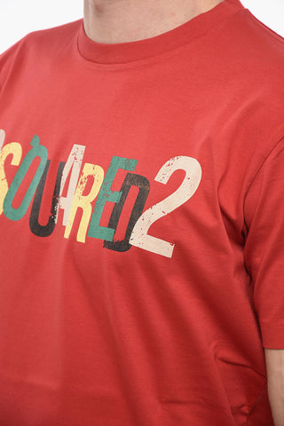T-Shirt Girocollo Cool Fit con Logo Stampato