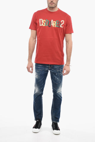 T-Shirt Girocollo Cool Fit con Logo Stampato