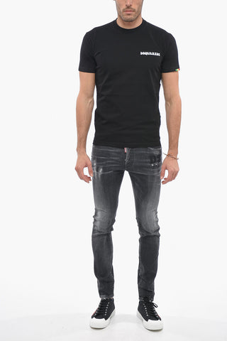 T-Shirt Girocollo Cool Fit con Logo Stampato