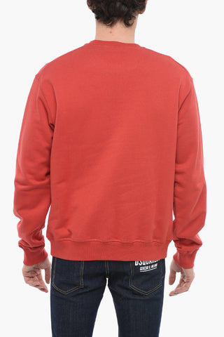 Crew Neck Brushed Cotton Cool Fit Sweatshirt