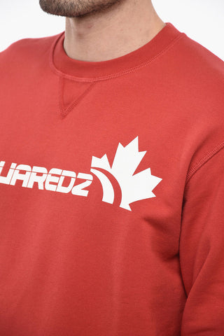 Crew Neck Brushed Cotton Cool Fit Sweatshirt