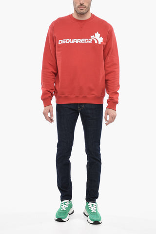 Crew Neck Brushed Cotton Cool Fit Sweatshirt