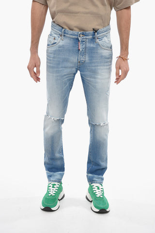 5-Taschen-Jeans Skater-Fit mit 16cm Rissen