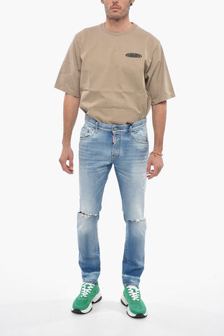 5-Taschen-Jeans Skater-Fit mit 16cm Rissen