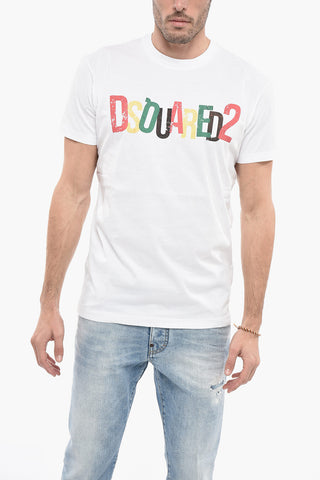 Crew Neck Cool Fit T-Shirt with Printed Logo