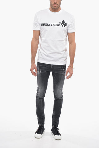 Cool-Fit-T-Shirt mit Rundhalsausschnitt und Logo-Print