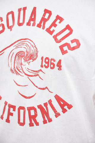 Crew Neck CALIFORNIA Printed T-Shirt