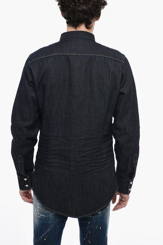 Button-down DEAN Dark Wash Denim Shirt
