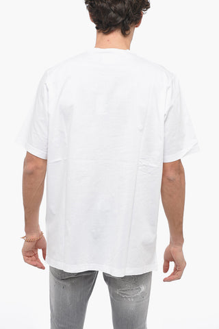 Crew Neck SHARK Slouch Fit T-Shirt with Print