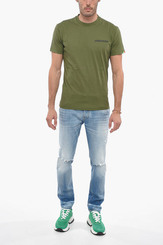 Crew Neck Cool Fit T-Shirt with Printed Logo