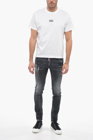 Crew Neck MINI DSQ2 BOX Cotton T-Shirt