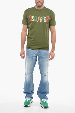 T-Shirt Girocollo Cool Fit con Logo Multicolor
