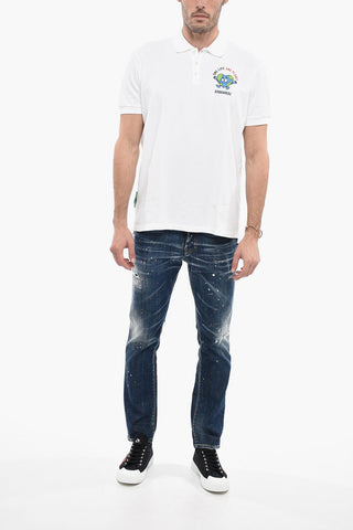 ONE LIFE ONE PLANET Hopsack Cotton BUDDY EARTH Polo