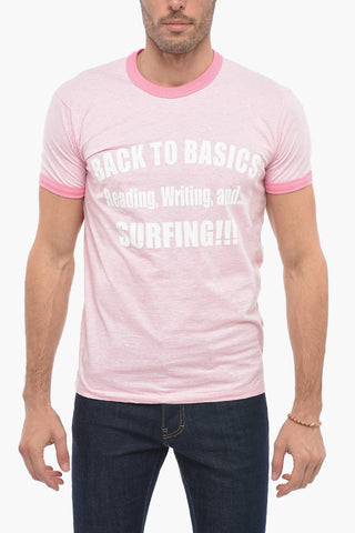 Crew Neck BACK TO BASICS Cotton T-Shirt