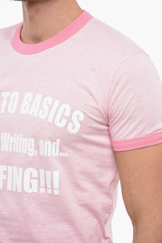 Crew Neck BACK TO BASICS Cotton T-Shirt