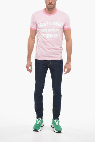 Crew Neck BACK TO BASICS Cotton T-Shirt