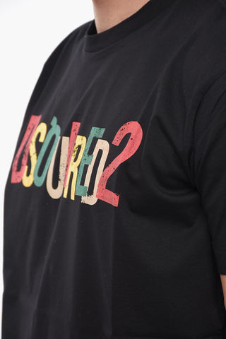 T-Shirt Girocollo Cool Fit con Logo Multicolor