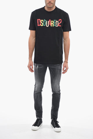T-Shirt Girocollo Cool Fit con Logo Multicolor
