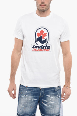 INVICTA X D2 Baumwoll-T-Shirt mit Rundhalsausschnitt und Print