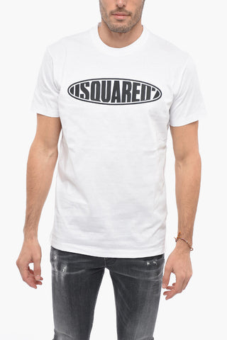 Crew Neck SURF BOARD T-Shirt with Embossed Logo