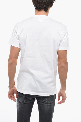 Crew Neck SURF BOARD T-Shirt with Embossed Logo