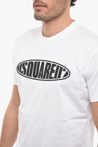 Crew Neck SURF BOARD T-Shirt with Embossed Logo