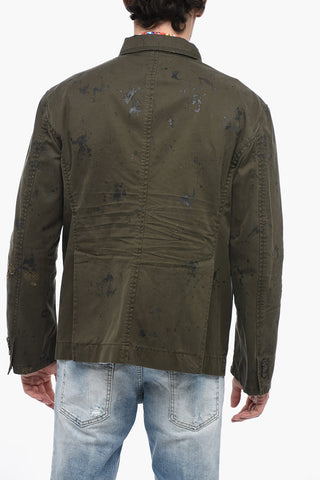 Sketched Design Cotton Saharan Blazer