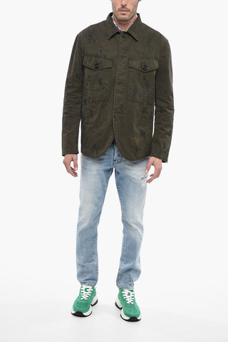 Sketched Design Cotton Saharan Blazer