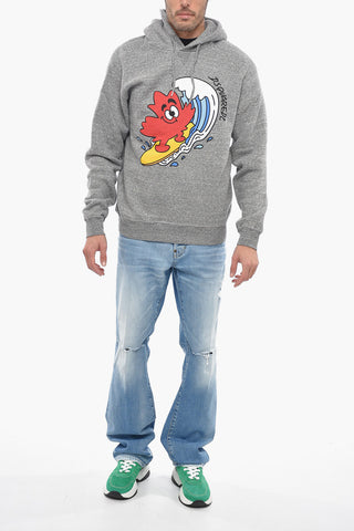Fleece Cotton SURFONG LEAF Hoodie