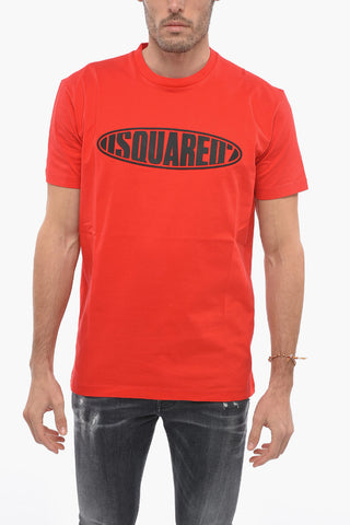 Crew Neck SURF BOARD T-Shirt with Embossed Logo
