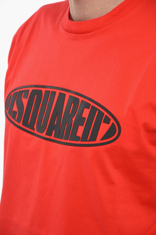 Crew Neck SURF BOARD T-Shirt with Embossed Logo