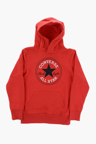 ALL STAR CHUCK TAYLOR Cotton Fleece Sweatshirt with Patch Pocket and Hood