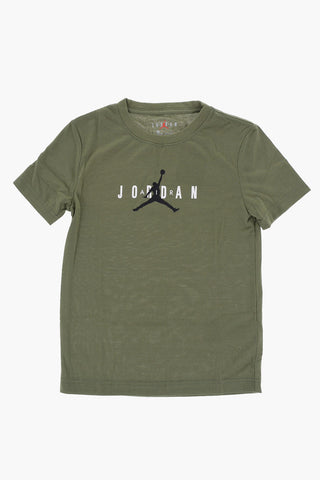 AIR JORDAN Solid Color Crew-neck T-Shirt