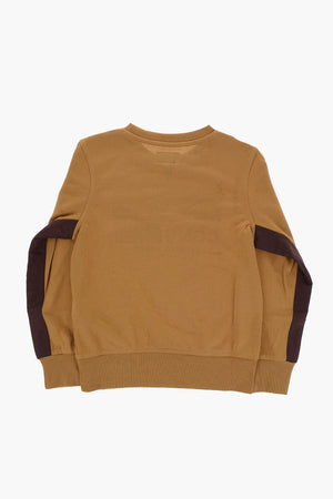 Lightweight Crew Neck Sweatshirt GEARED UP BLOCKED FIT with Contrast Details