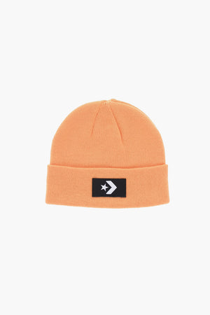 Einfarbige Beanie Mit Stickerei