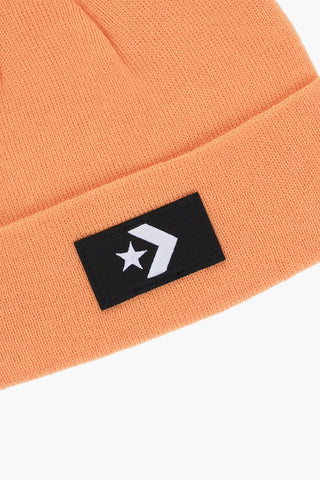 Einfarbige Beanie Mit Stickerei