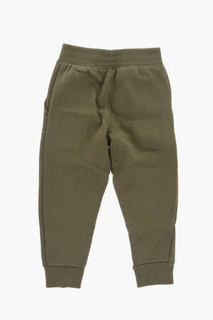 Joggers aus Baumwollmischfleece mit Logodruck