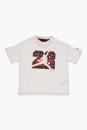 AIR JORDAN Rundhals-T-Shirt mit Karo-Detail