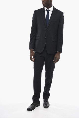 CC COLLECTION Pinstriped REFINED Suit with Flap Pockets