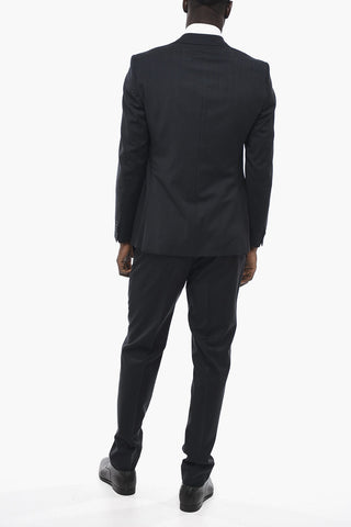 CC COLLECTION Pinstriped REFINED Suit with Flap Pockets