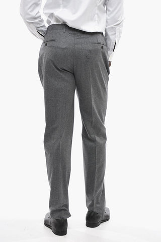 Virgin Wool Trousers ACADEMY with belt loops