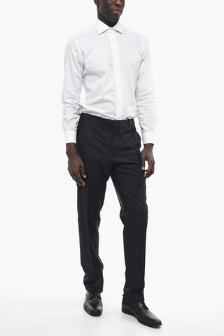 CC COLLECTION Fil-a-Fil Wool Trousers with Belt Loops