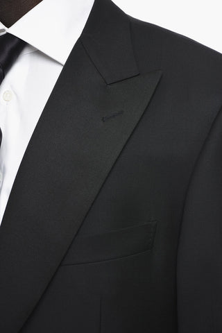 Wool SMOKING LEADER Suit with Satin Details
