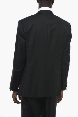 Wool SMOKING LEADER Suit with Satin Details