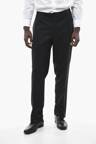 Wool SMOKING LEADER Suit with Satin Details
