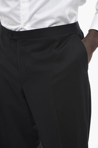 Wool SMOKING LEADER Suit with Satin Details
