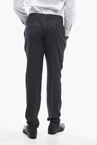 Stretch Wool Trousers ACADEMY with welt pockets